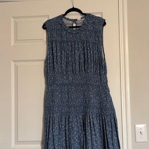 Blue Gap Floral Maxi Dress